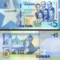 *5 Cedis Ghana 2019, P38g UNC - Kliknutím na obrázok zatvorte -